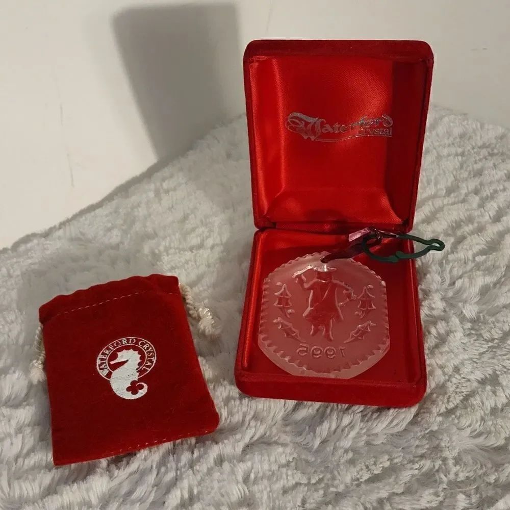Vtg Waterford Crystal 12 Days of Christmas "12 Drummers Drumming" Ornament